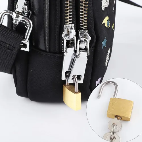 Vista 7 de 6 cerraduras TravelLock para maleta con llaves, cerraduras de equipaje y casillero para exteriores y mochilas