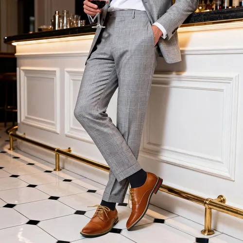 Vista 3 de DREAM PAIRS Prince - Zapatos de vestir clásicos y modernos formales Oxford con cordones, para hombre