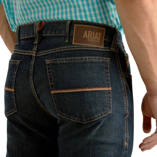 Vista 3 de ARIAT M4 Jeans elásticos relajados con corte de bota Goldfield Piedra Negra