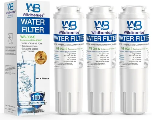 Vista 9 de Wildberries Filtro de agua para refrigerador UKF8001 4 de repuesto para Whirlpool®, EveryDrop® EDR4RXD1, WHR4RXD1, 4396395, WRF535SWHZ00 a