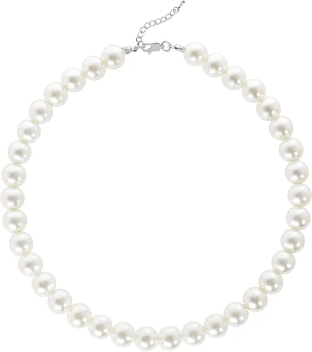 Vista 10 de BABEYOND Collar redondo de perlas de imitación collar de perlas de boda para novias Blanco