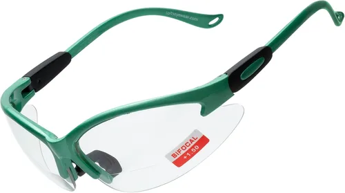 Vista 19 de Spits Eyewear Gafas de seguridad bifocales o inferiores de caza con varias opciones de lente y marco azul (blue frame)