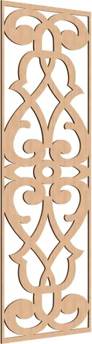 Vista 99 de 9 3/8"W x 24 3/8"H x 1/4"T Bellaire Decorativos Paneles de pared de madera calado, abedul