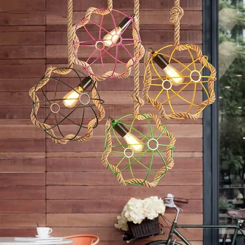Vista 5 de Genérico Araña moderna, Lámparas colgantes retro redonda isla – Candelabros de iluminación lámpara colgante altura ajustable clásico elegante techo