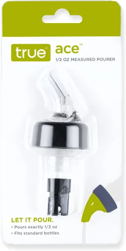 Vista 4 de True Ace - Boquilla para verter licor medido, vertedor de 1/2 onza, se adapta a botellas de licor estándar, accesorios de bar y cóctel, plástico
