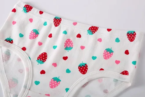 Vista 4 de KikizYe Bragas de algodón suave para niñas pequeñas y grandes, ropa interior surtida