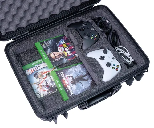 Vista 9 de Case Club Case fits Xbox One X S in Pre-Cut Waterproof Hard Shell