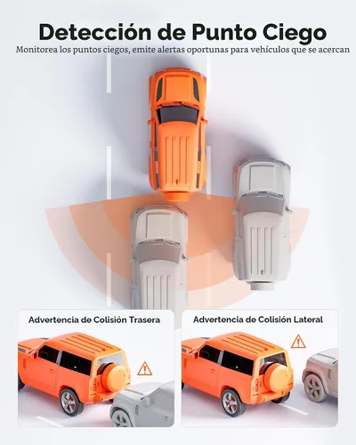 Vista 3 de WOLFBOX G850 PRO 4K Espejo Dash Cam con ADAS y BSD, espejo retrovisor inteligente con WiFi de 5.8 GHz, control de voz, cámara de 12 pulgadas incluye