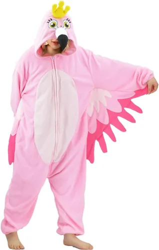Vista 4 de Adult Bird Onesie Pajamas Animal Cosplay Costume Sleepwear Homewear Halloween Christmas Loungewear for Women Men