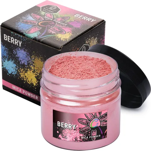 Vista 22 de Polvo de mica cereza 2 oz - Tinte para hacer jabón - Color único - Suministros para hacer jabón a mano - Pigmento de color de resina epoxi - Polvo