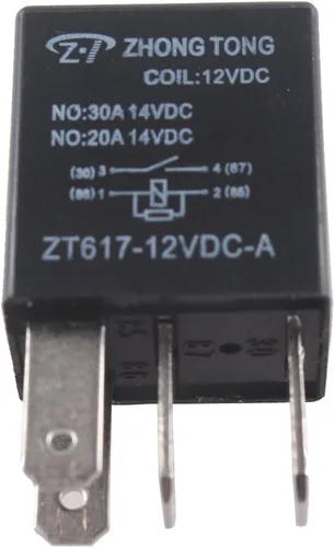 Vista 2 de Cable conector para relé de auto, de E Support, 12 V, 30 A, 40A, 60A, 80A SPST, SPDT 4 pines, 5 unidades Paquete de 5
