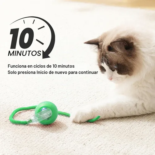 Vista 5 de Goosheep 1PK Automatic Rolling Interactive Cat Toys Ball for Indoor Cat Dog