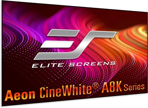 Vista 17 de Elite Screens Spectrum AcousticPro UHD, pantalla de proyector eléctrica motorizada de 100 pulgadas sin moiré, tejido perforado transparente al Negro