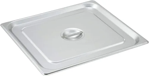 Vista 15 de Tiger Chef Bandeja de mesa de vapor antiatascos de acero inoxidable de calibre 22 de 6 pulgadas 1/2 con tapa