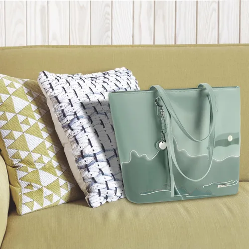 Vista 4 de Pomelo Best Soft Faux Leather Stylish Shoulder Tote Bags for Women