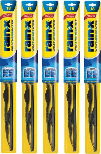 Vista 11 de Limpiaparabrisas Blade 2 de RAIN-X Weatherbeater, Paquete de 5