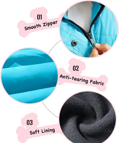 Vista 6 de FARVALUE Abrigos de invierno para niñas, ropa de abrigo con forro polar grueso con capucha para niñas