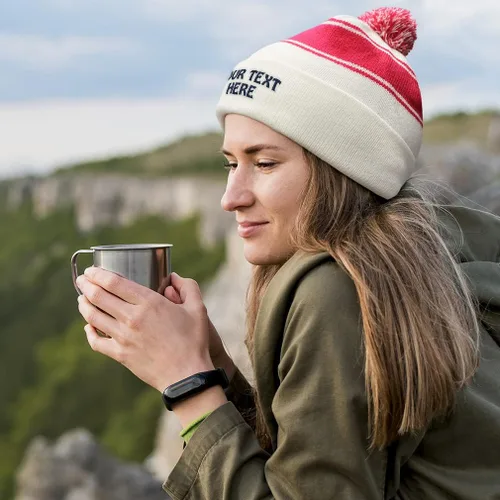 Vista 5 de Gorro para hombres y mujeres, con texto personalizado, bordado, para mujeres y hombres