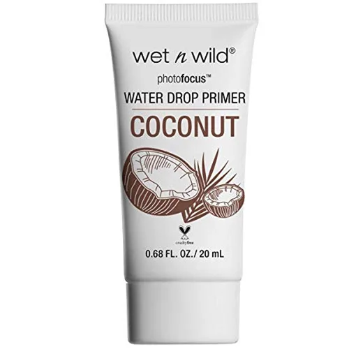 Vista 6 de wet n wild Photo Focus - Imprimación de gotas de agua, imprimación hidratante ligera con ácido hialurónico, sin crueldad animal y sin gluten, pepino