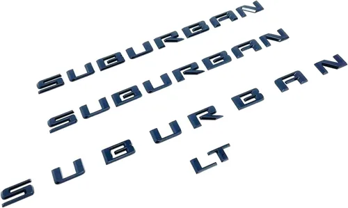 Vista 6 de 3 piezas de emblemas Suburban 3D letras distintivo adhesivo de nombre matrícula de reemplazo para 2019 2020 2021 2022 2023 Suburban genuino 84910061