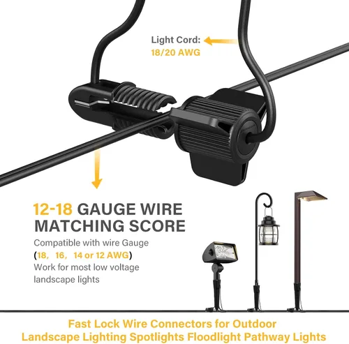 Vista 2 de Conector de cable de bajo voltaje Torsión de bloqueo rápido con conectores de cable eléctrico Tapón de terminales de tornillo para iluminación