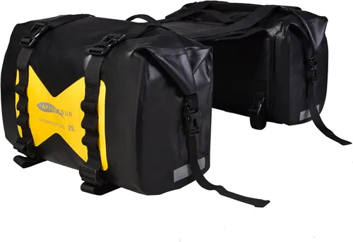 Vista 15 de 30L Bolsas de equipaje para motocicleta para viajes en moto - Bolsas de alforjas para motocicletas - Bolsa desmontable para scooter, Honda, Suzuki