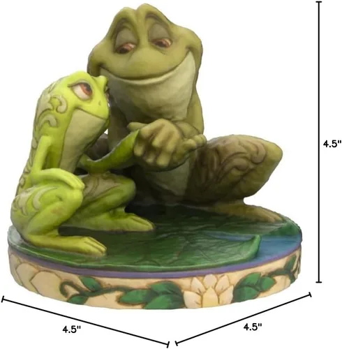 Vista 10 de Enesco Disney Traditions Collection por Jim Shore - Figura decorativa de la princesa y la rana Tiana y Naveen, de resina hecha a mano, pintada a