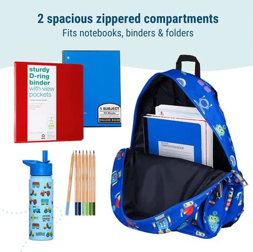 Vista 5 de Wildkin - Mochila infantil de 15 pulgadas para niños y niñas