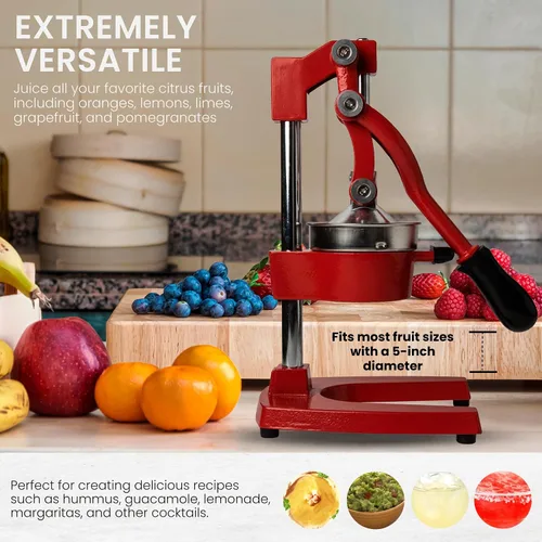 Vista 4 de Machika Exprimidor manual de naranja Exprimidor de jugo de naranja fácil de limpiar y resistente Exprimidor profesional de cítricos