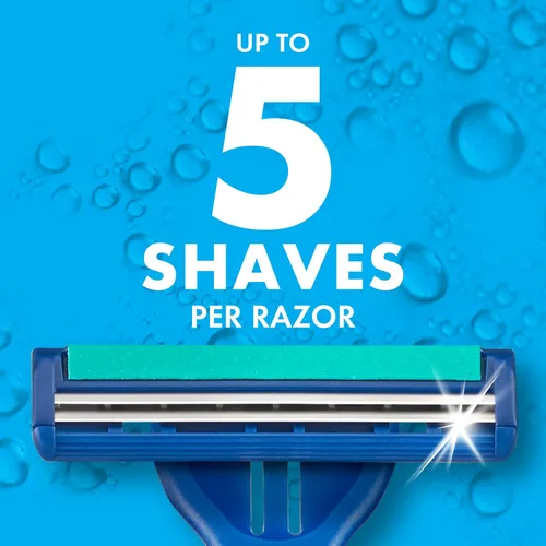 Vista 7 de Gillette Sensor2 Plus - Maquinillas de afeitar desechables para hombre con cabeza pivotante, 10 unidades (Paquete de 3)