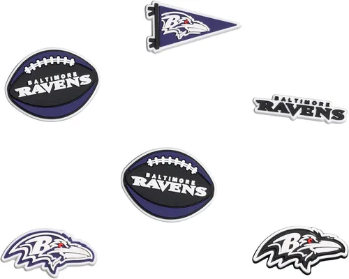 Vista 24 de FOCO unisex-adult NFL Team Logo 6-Pack Shoe Charms