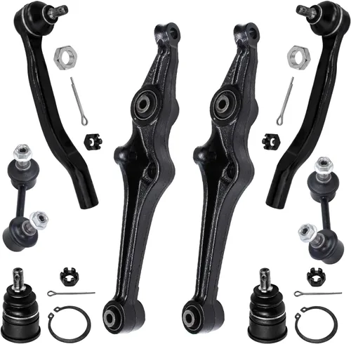 Vista 392 de Detroit Axle - Kit de brazos de control de extremo de 8 piezas para Toyota 2001-2003 Highlander 2002-2003 Camry Lexus ES300, 2 conjuntos de brazos