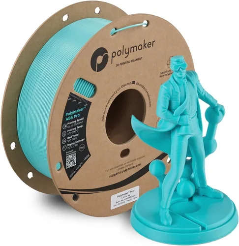 Vista 46 de Polymaker Filamento ABS Pro para impresora 3D de 0.069 pulgadas, color negro, ABS de grado de ingeniería de 2.2 lbs con alta resistencia al calor