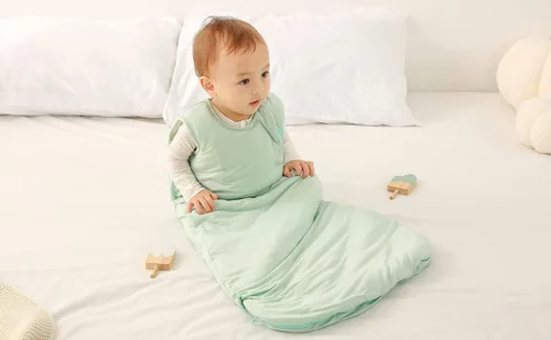 Vista 4 de Unisex Baby Viscose from Bamboo Sleep Sack Sleeping Bag Infant Boys Girls Wearable Blankets, 2.5 TOG Azul (Dusty Blue)