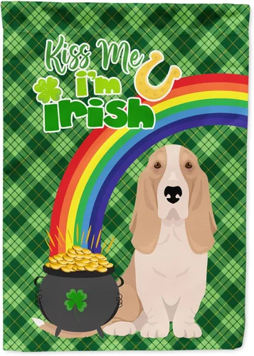 Vista 126 de Caroline's Treasures WDK4731GF - Bandera decorativa para jardín del día de San Patricio, color negro y tostado, Airedale Terrier, para jardín
