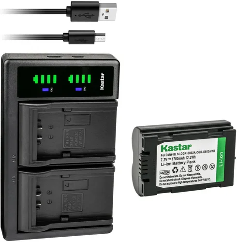 Vista 7 de Kastar LTD2 - Cargador de batería USB compatible con Panasonic CGR-S602, CGR-S602A, CGR-S602A/1B, CGR-S602E/1B, CGR-S602SE, CGR-S603, CGR-S603A/1B