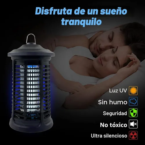 Vista 3 de Exterminador Eléctrico de Insectos Interior/Exterior, 4200V Alta Potencia Exterminador de Mosquitos, Matamoscas Exterminador de Insectos Impermeable