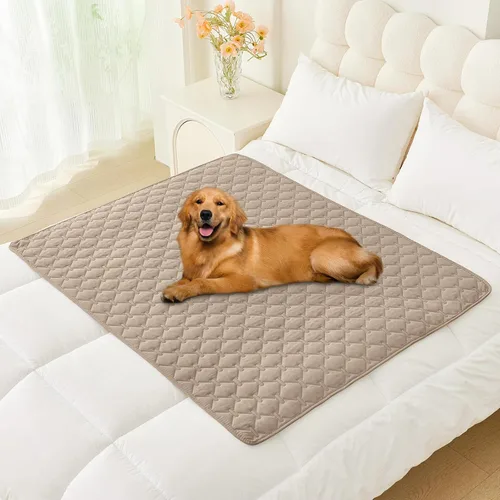 Vista 91 de Smiry Funda impermeable para cama de perro, manta reversible para mascotas para sofá Manta suave lavable para perro, funda a prueba de fugas