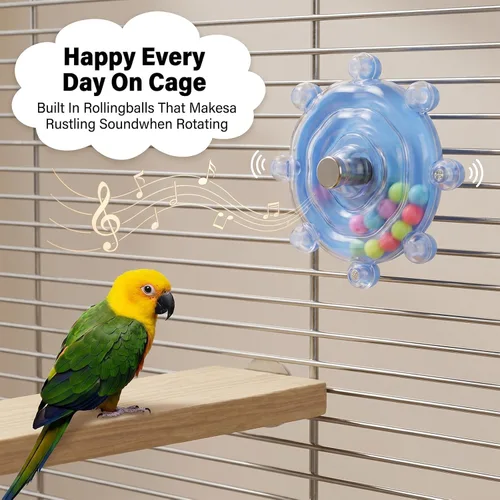 Vista 8 de 2 piezas de juguetes de pájaros para periquitos Budgie Toy Fun Parakeet Toys