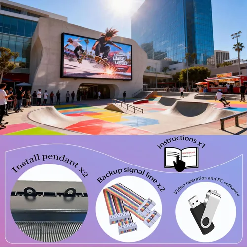 Vista 4 de P3 40 "x25" Led Sign Pantalla de visualización digital de desplazamiento programable para tablero de mensajes de negocios Control Wifi de alta