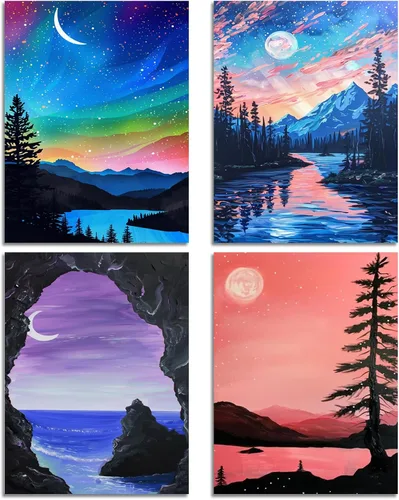 Vista 12 de DOTSOPS Kits de pintura de diamantes para adultos, kit de pintura para manualidades, manualidades, paquetes de arte de diamantes 5D, kits completos