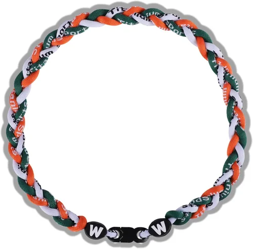 Vista 24 de Willtok Collar de béisbol prémium de 18 pulgadas con cuerda trenzada de nailon con diseño Tornado