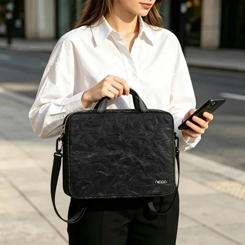 Vista 7 de NIDOO Funda para portátil de 16 pulgadas Bolsa protectora para computadora Negro