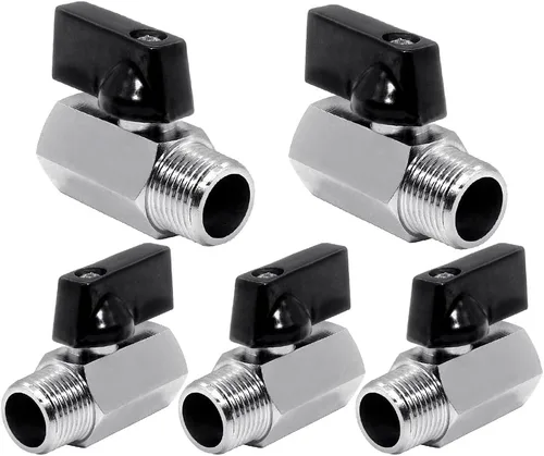 Vista 8 de Beduan Válvula de Bola Mini de Latón de 1/2" NPT Válvula de Cierre Hembra x Macho