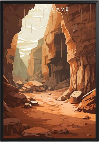 Vista 30 de Póster del Parque Nacional Acadia, arte abstracto de la pared, arte de pared de paisaje natural retro, impresiones artísticas de pared para oficina