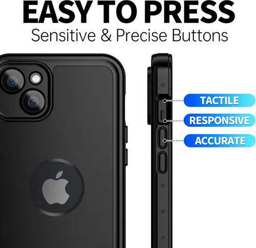 Vista 6 de BEASTEK Funda impermeable para iPhone 14, a prueba de golpes, a prueba de polvo IP68 bajo el agua, serie NRE con protector de pantalla integrado