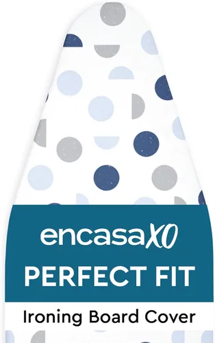 Vista 22 de Encasa XO Funda para tabla de planchar y almohadilla 42"x14" - Acolchado grueso de fieltro de 3mm, ajuste con cordón y bloqueo, fácil de colocar