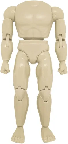 Vista 8 de Figures Toy Company Cuerpo muscular retro tipo S de 8 pulgadas (afroamericano)
