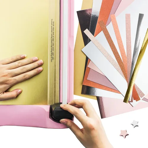 Vista 4 de Cartulina gruesa metálica A4, 32 hojas de papel de cartulina de 8.82 oz/m² para hacer tarjetas, álbumes de recortes, proyectos escolares, cartulina