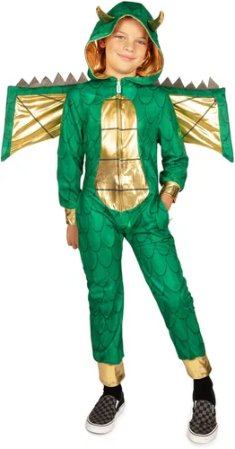 Vista 3 de Tipsy Elves Disfraz de dragón para niñoniña, talla M